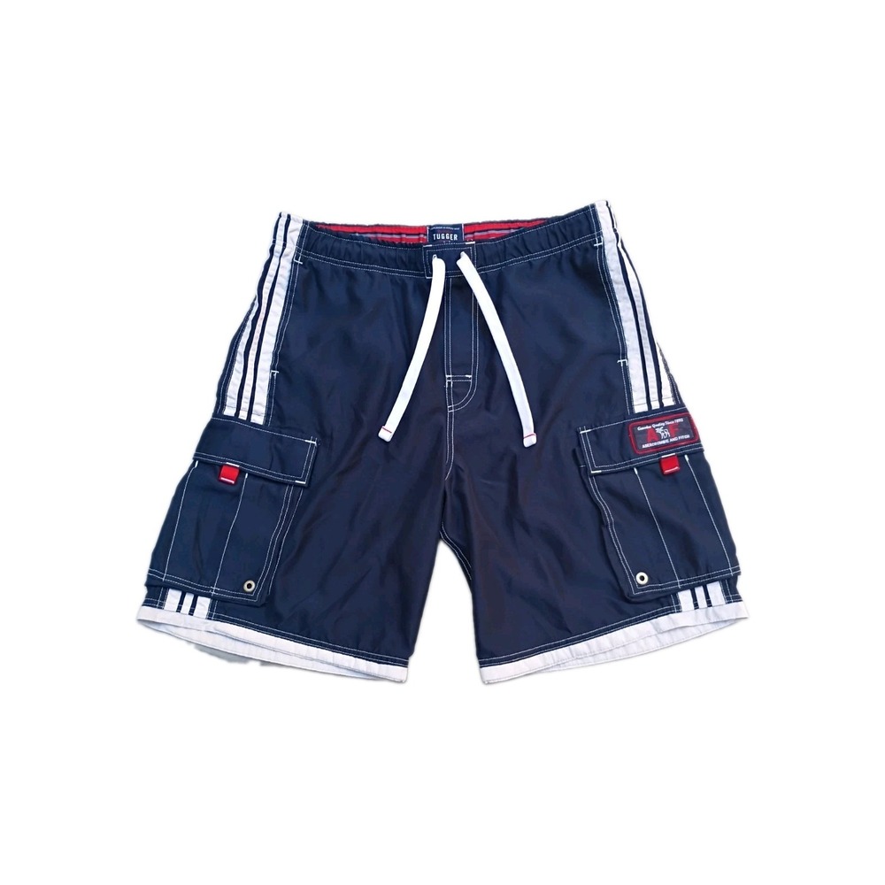 VTG Abercrombie Fitch Tugger Swim Trunks Navy Men's L - NO lining